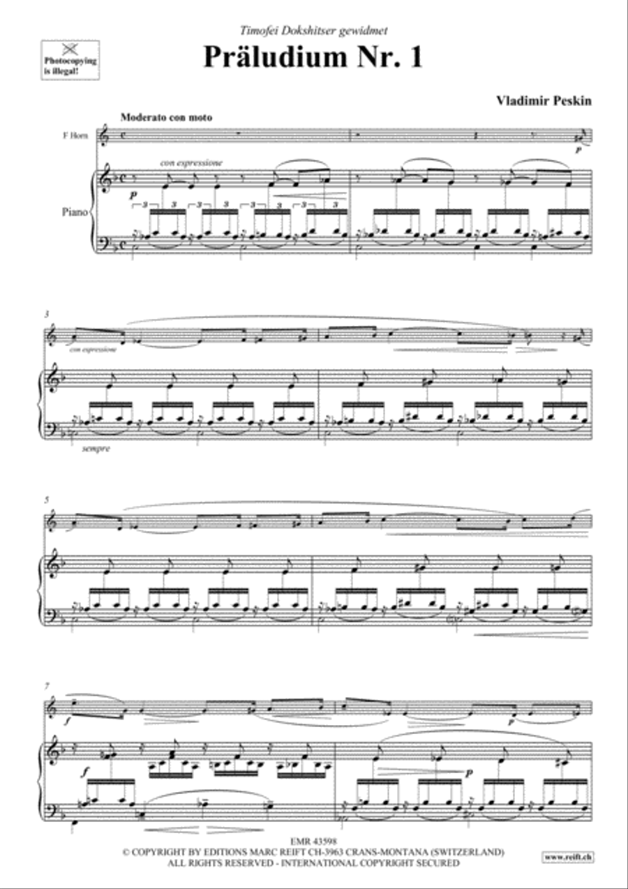 Praludium No. 1 Praludium No. 1 Horn scores gallery preview page 3