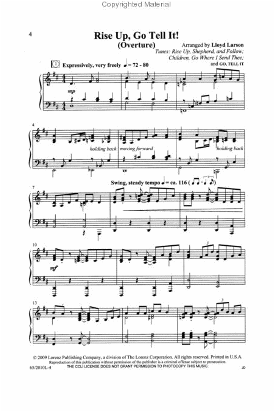 Rise Up! A New Light A-Comin’ - SAB Score with CD 3-Part scores gallery preview page 2