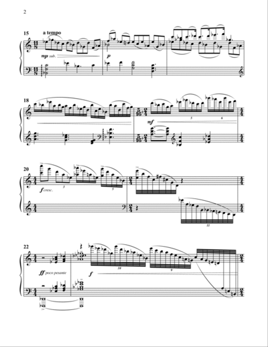 Mt. Moriah Prelude Piano Solo scores gallery preview page 2