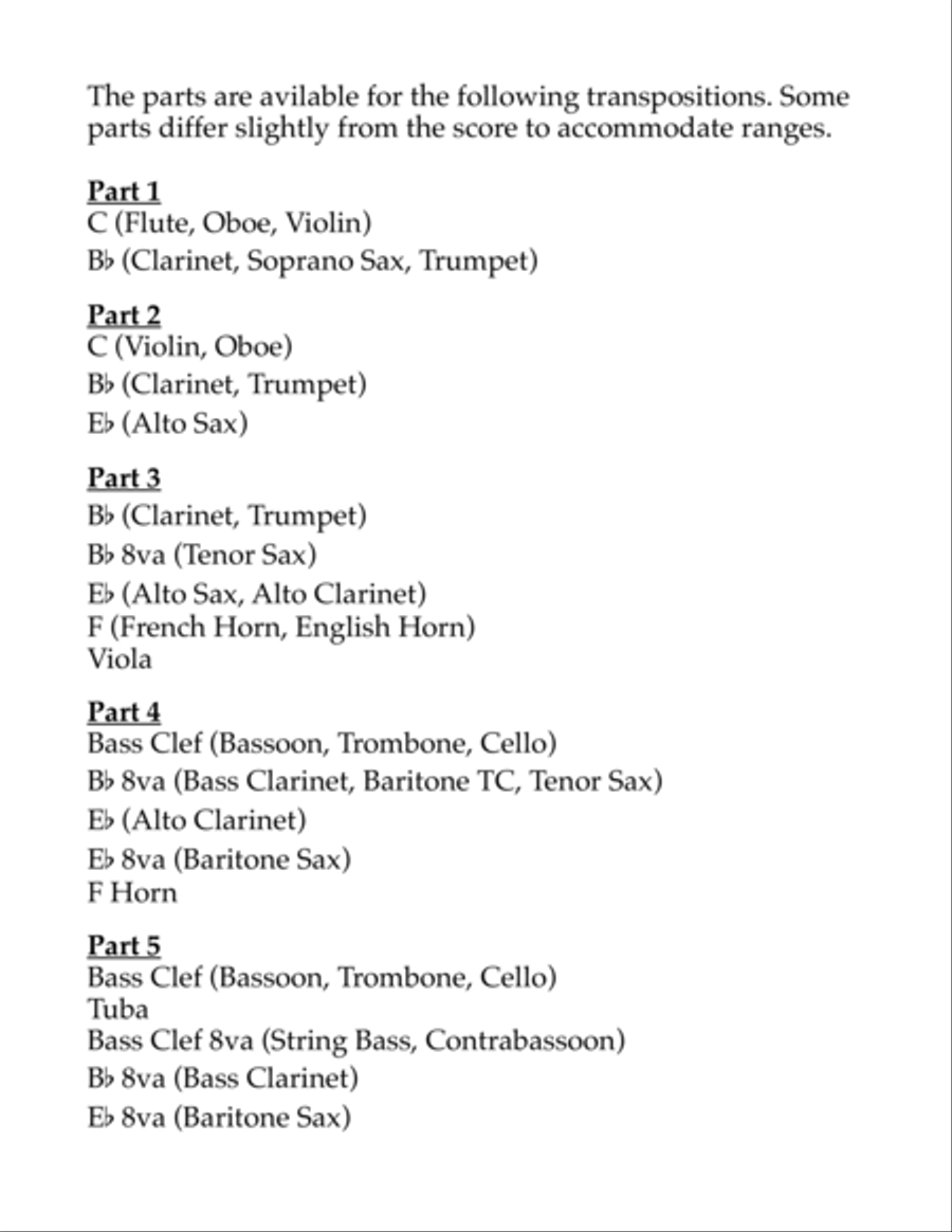 The Girl With the Flaxen Hair for Flexible Instrumentation Quintet Small Ensemble scores gallery preview page 2