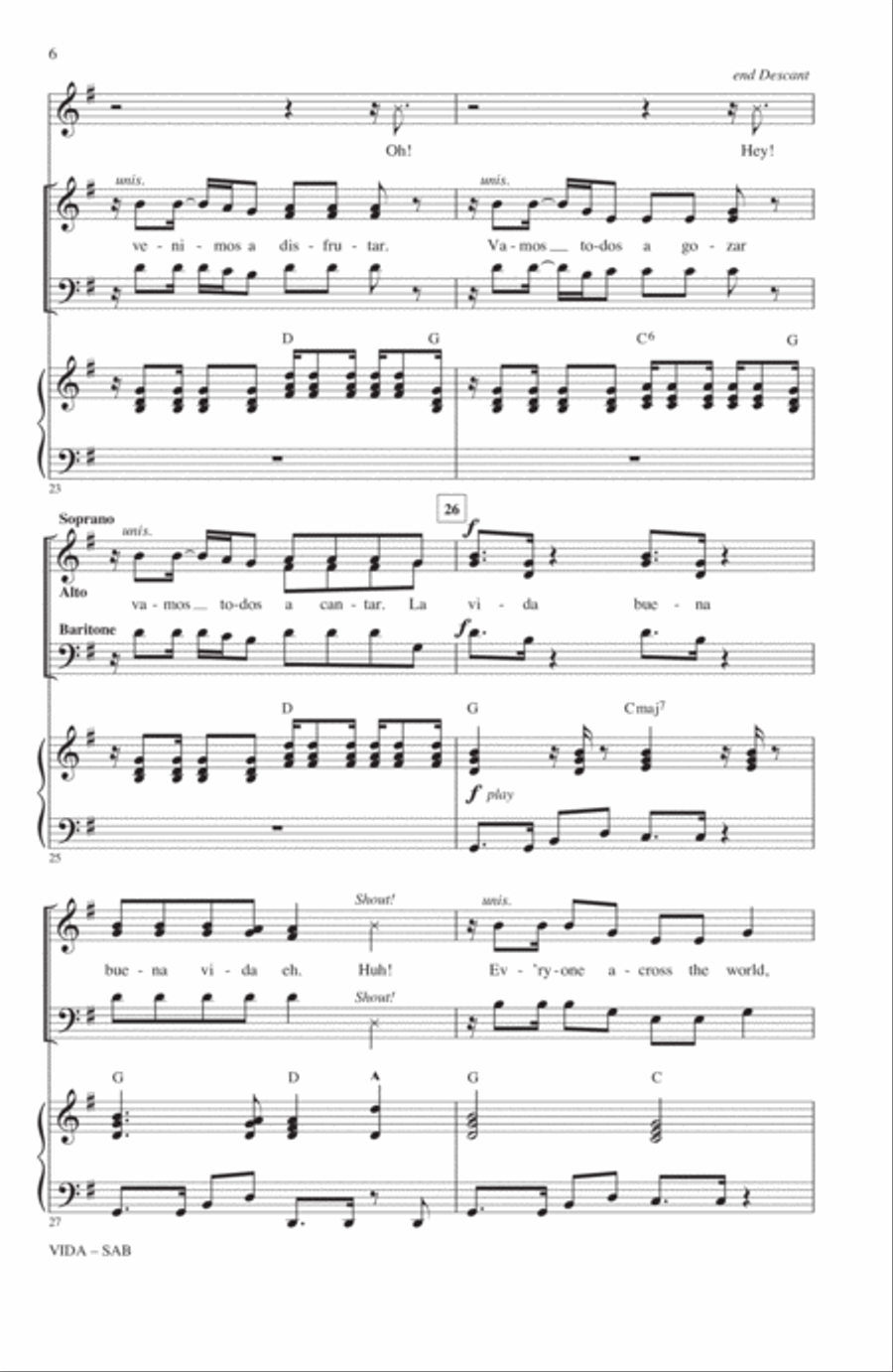 Vida 3-Part scores gallery preview page 5
