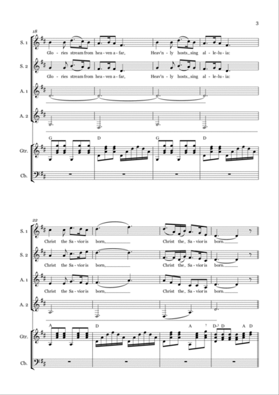 Silent Night Silent Night SSAA scores gallery preview page 3