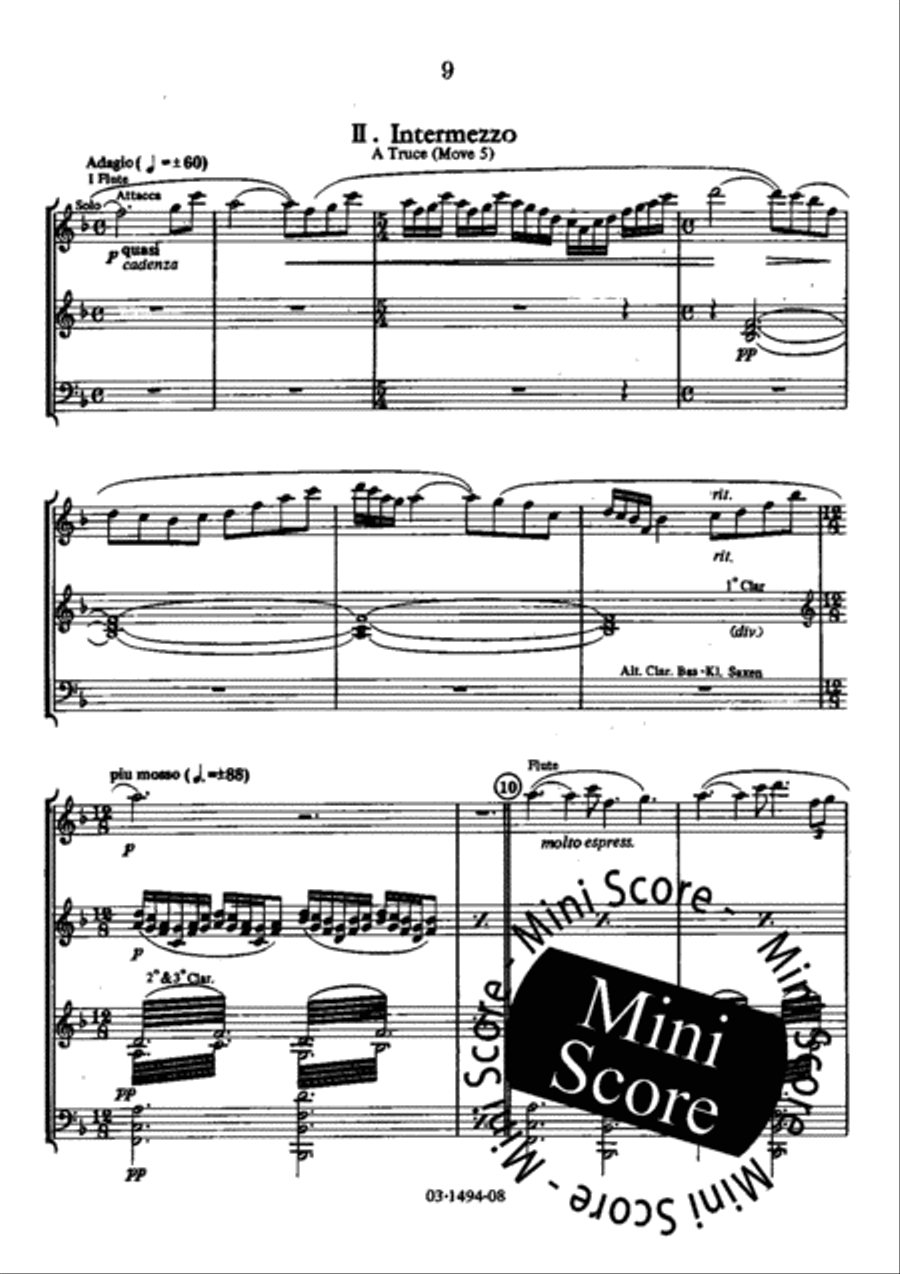 A Game of Chess Concert Band scores gallery preview page 15