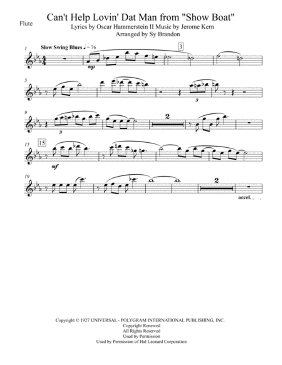 Can't Help Lovin' Dat Man Woodwind Trio scores gallery preview page 6
