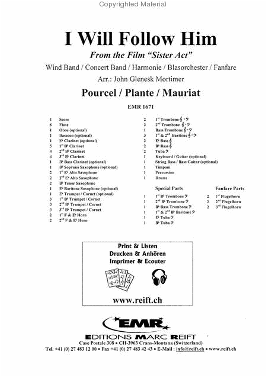 I Will Follow Him I Will Follow Him Concert Band scores gallery preview page 2