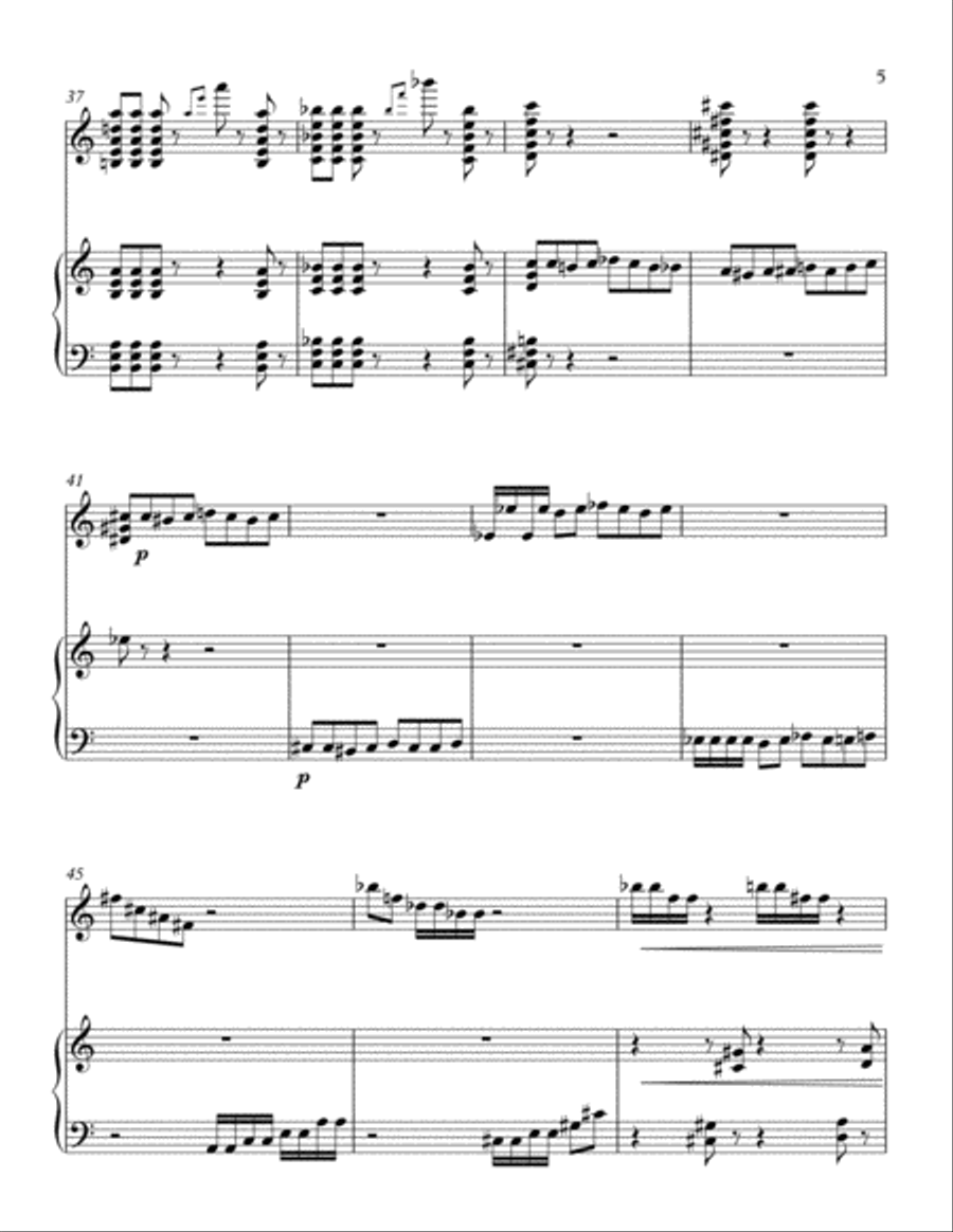 Three New Mexican Preludes for Guitar and Six-Mallet Marimba Guitar scores gallery preview page 5