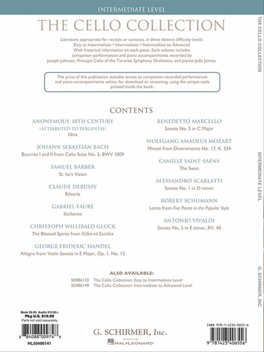 The Cello Collection – Intermediate Level Cello scores gallery preview page 2