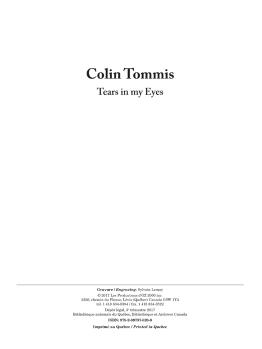 Tears in my Eyes Guitar Ensemble scores gallery preview page 1