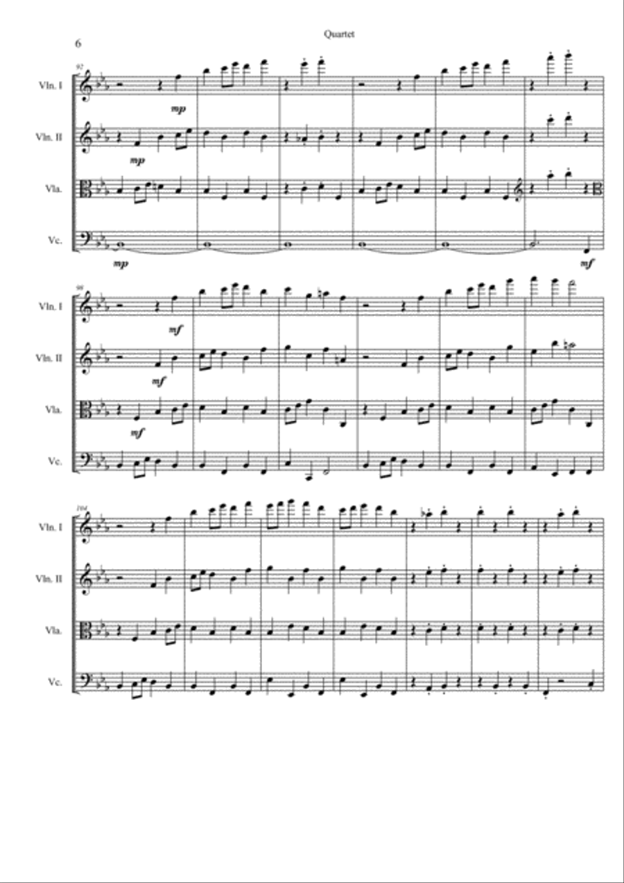 Mixolydian Quartet - Strings String Quartet scores gallery preview page 6