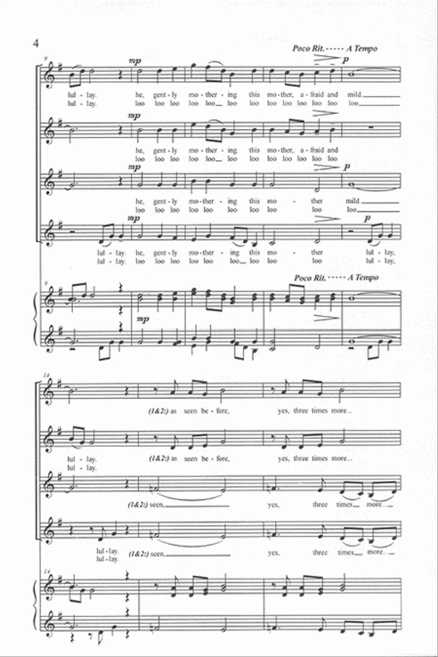 lullaby from a child SSAA scores gallery preview page 3