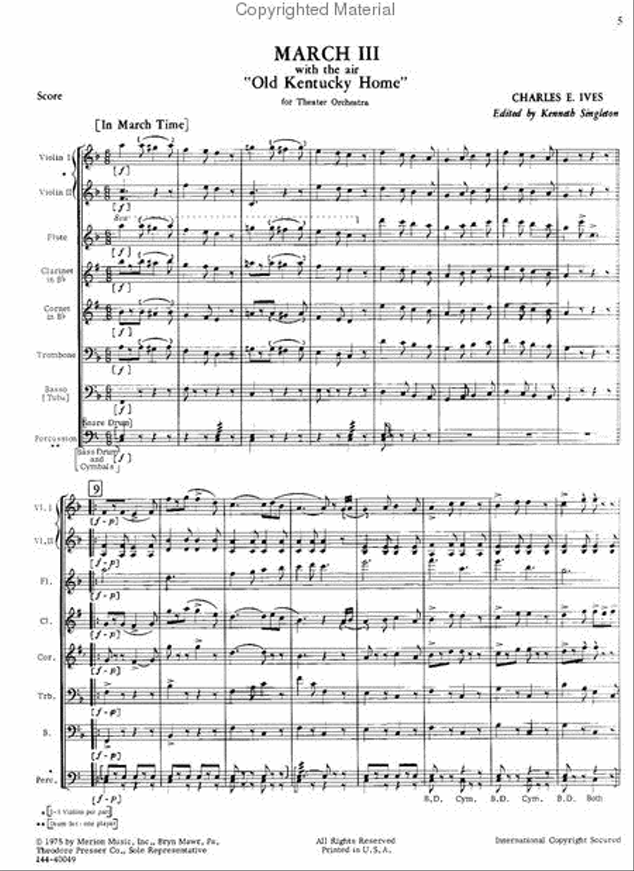 March III Orchestra scores gallery preview page 2