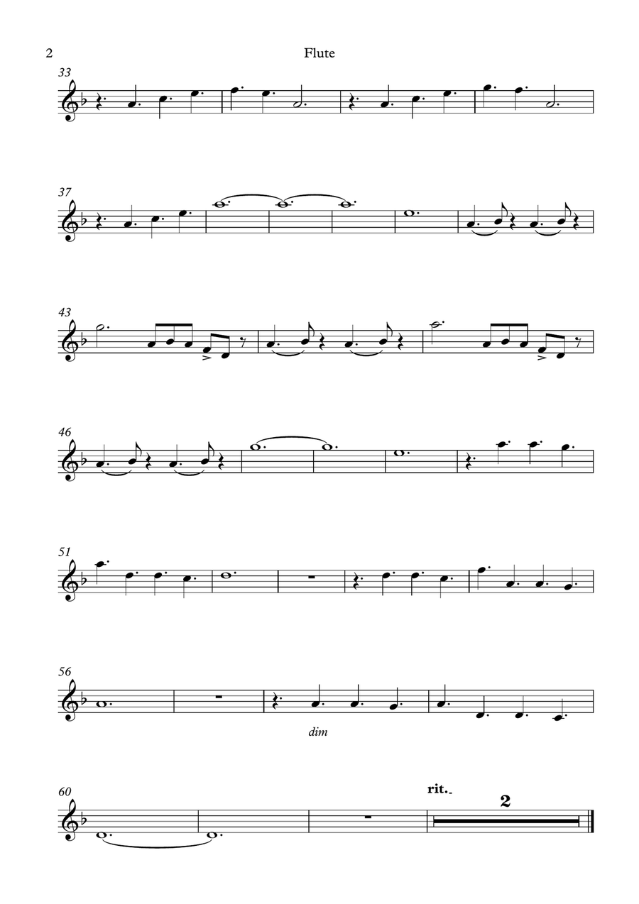 Downton Abbey (theme) Flute Solo scores gallery preview page 4