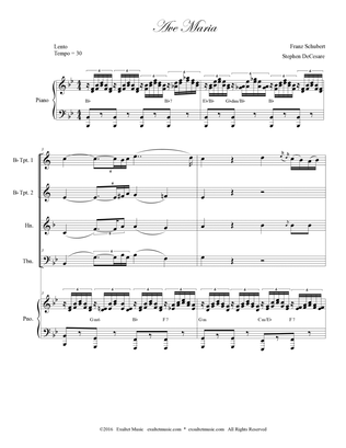 Ave Maria (Brass Quartet and Piano)