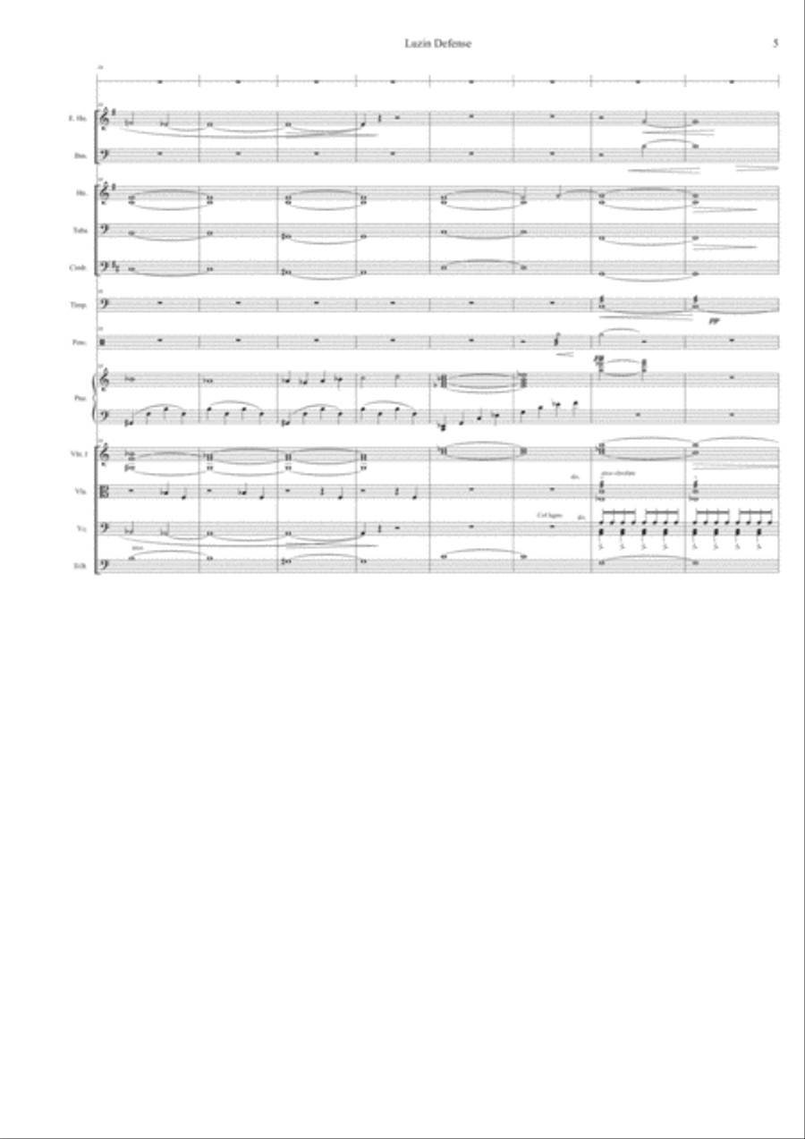 Luzhin Defense Chamber Orchestra scores gallery preview page 6