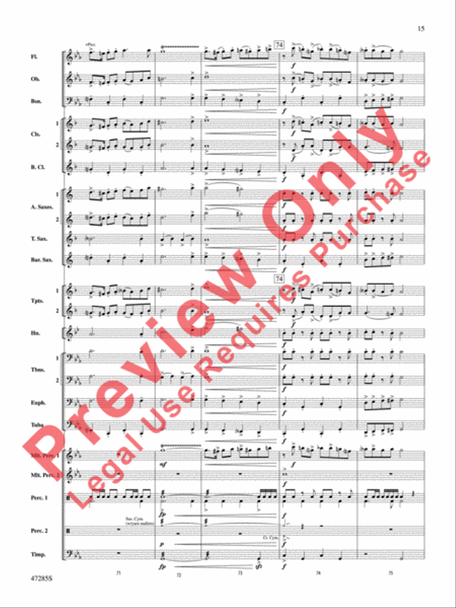 Extraordinary Machines of Clockwork and Steam Concert Band scores gallery preview page 16