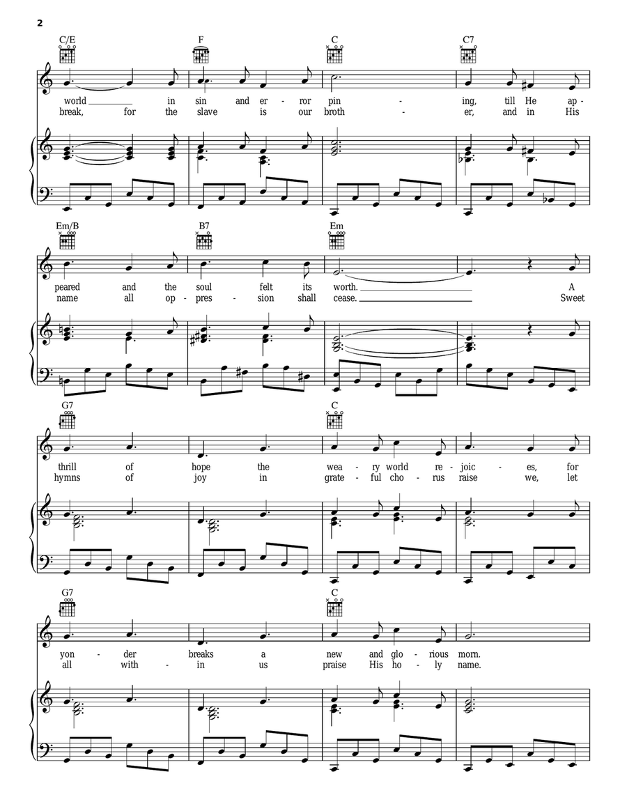 O Holy Night Guitar scores gallery preview page 2
