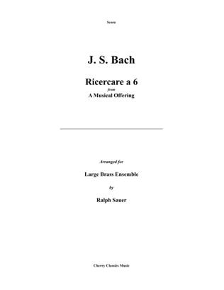 Book cover for Ricercare a 6 for 14-part Brass Ensemble