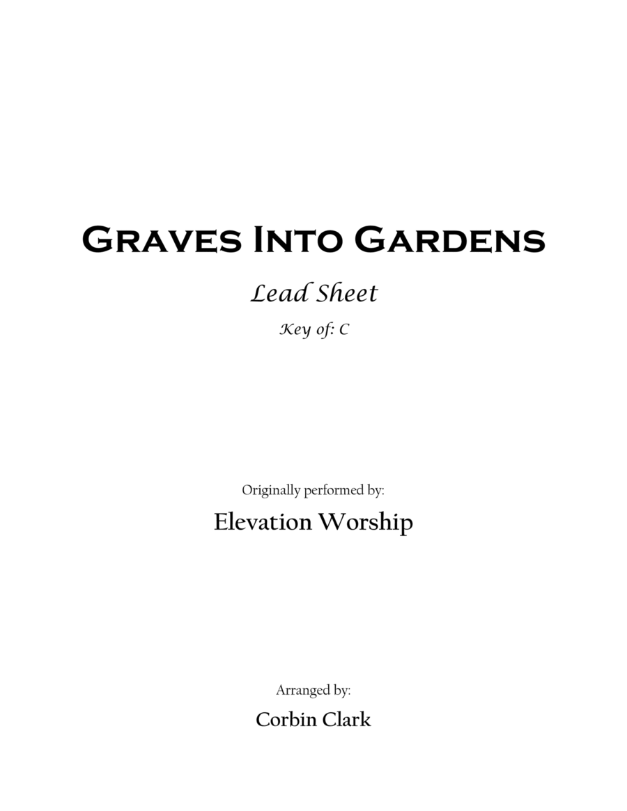 Graves Into Gardens Guitar scores gallery preview page 1