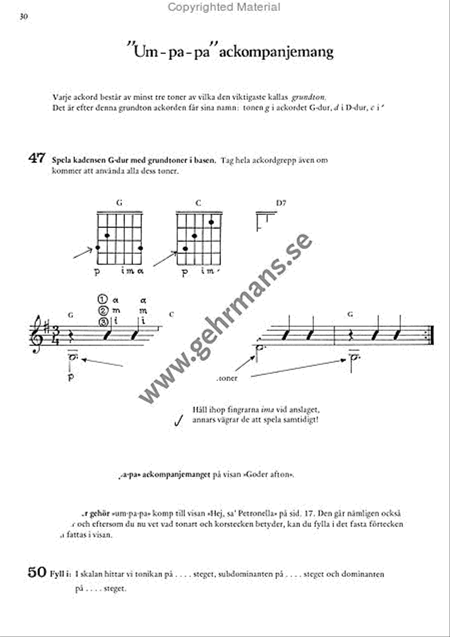 Lar dig spela gitarr 1 Lar dig spela gitarr 1 Guitar scores gallery preview page 16