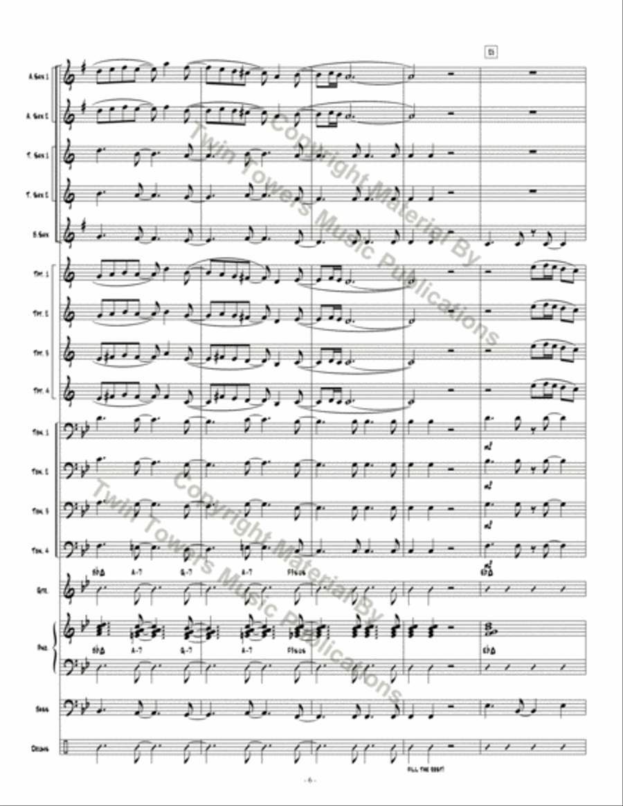Skyline Bossa Skyline Bossa Jazz Ensemble scores gallery preview page 7