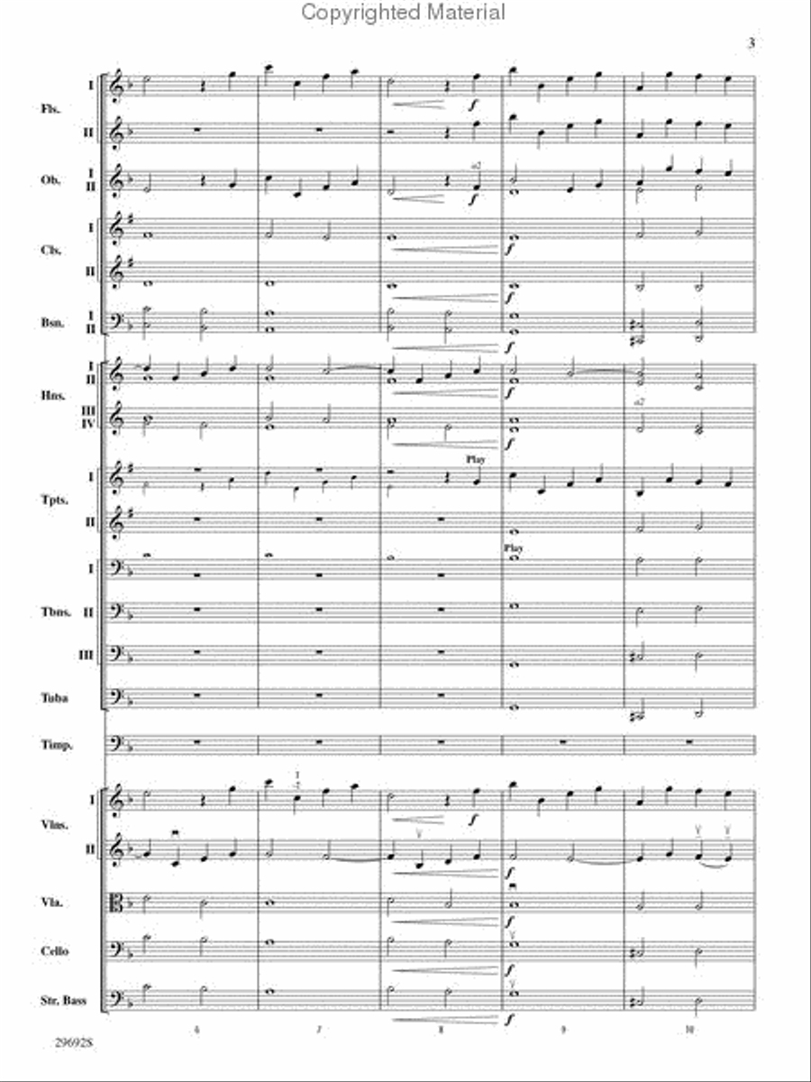 Variations on a Theme by Handel Full Orchestra scores gallery preview page 3
