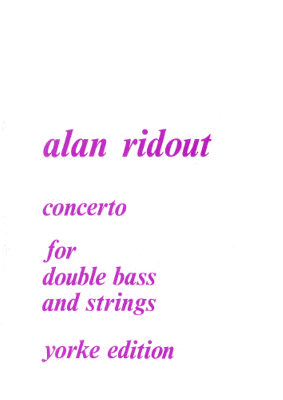 Concerto (1974) Double Bass scores gallery preview page 1