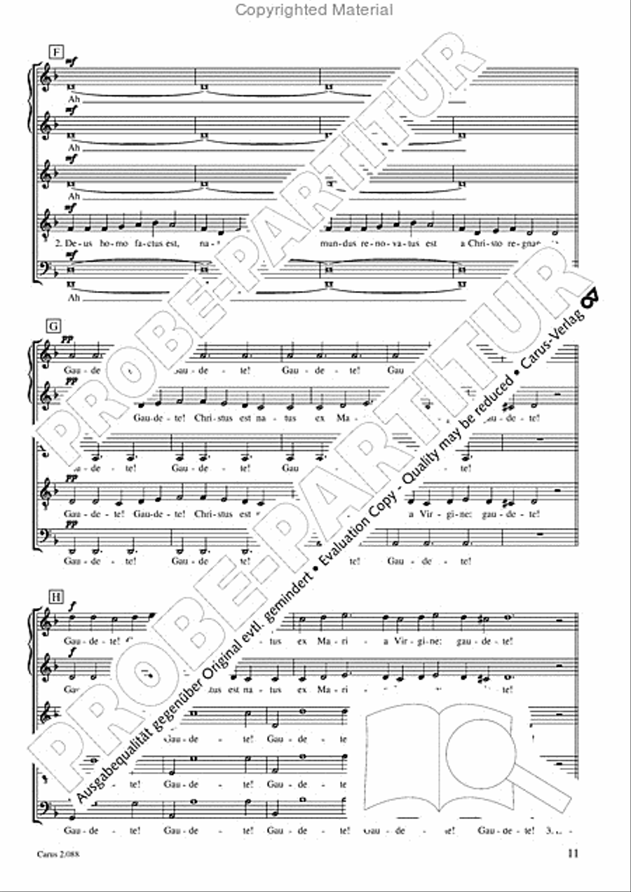 Calmus Christmas Carols Choir scores gallery preview page 12