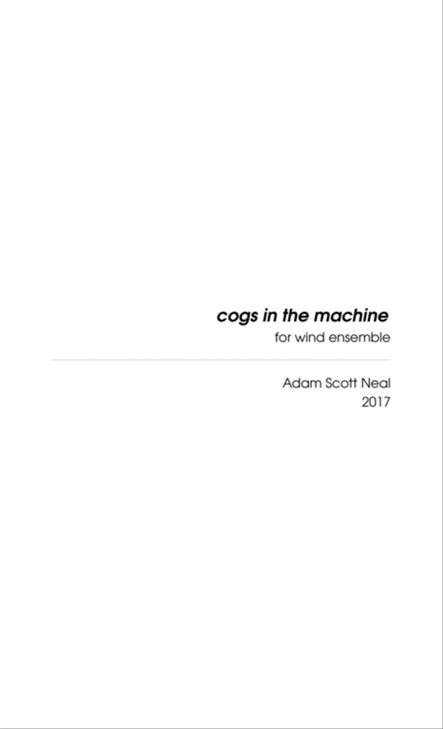 cogs in the machine Concert Band scores gallery preview page 3