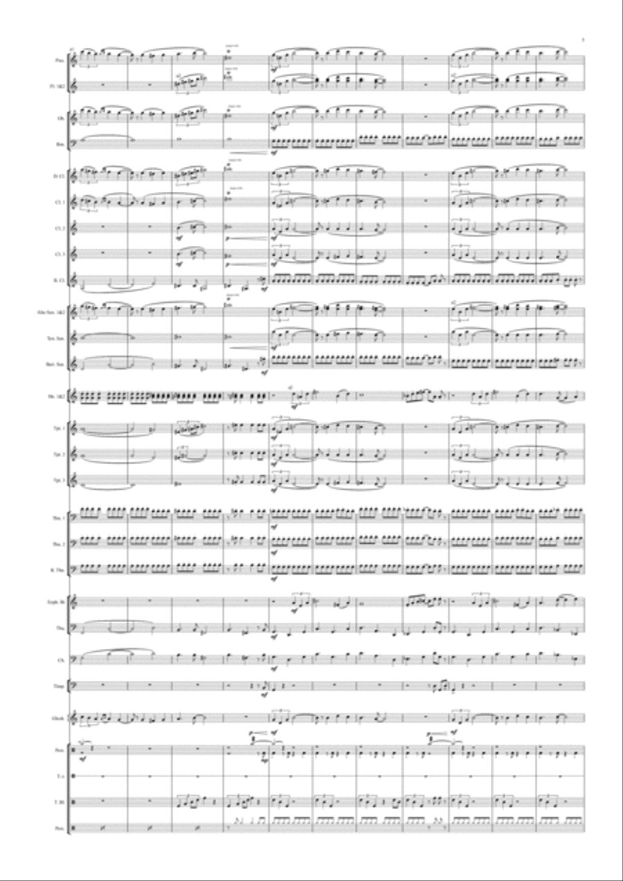 Two Sketches for Wind Band Concert Band scores gallery preview page 6