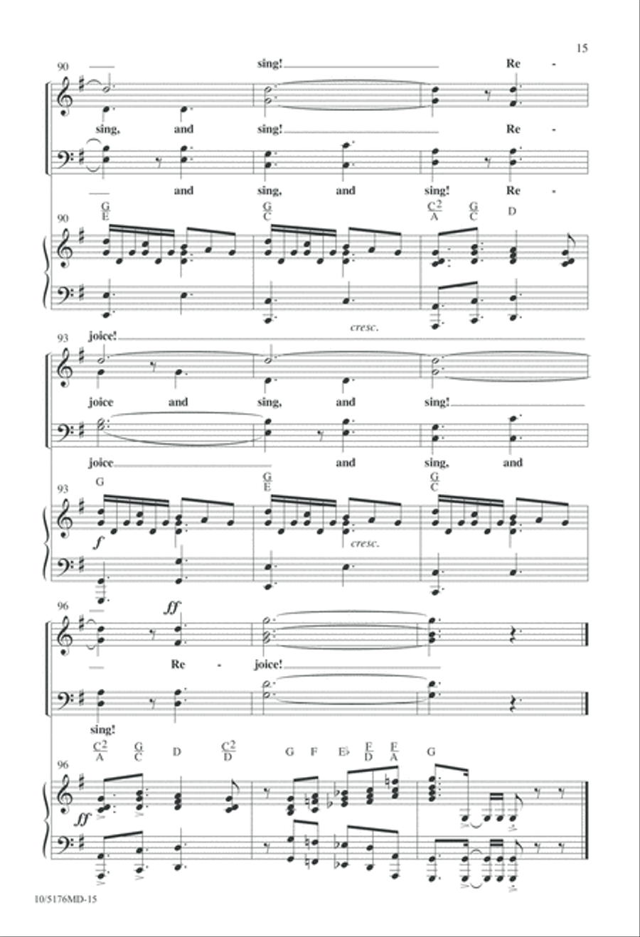 Let Us Rejoice, Christ is Born! 4-Part scores gallery preview page 15