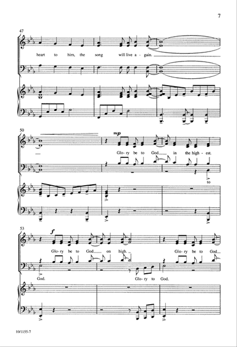Angel Song 4-Part scores gallery preview page 7