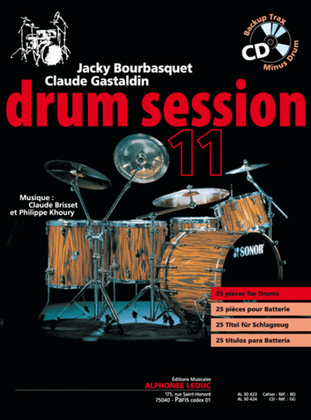 Drum Session 11 25 Pieces Pour Batterie (livre + Cd Al30424)