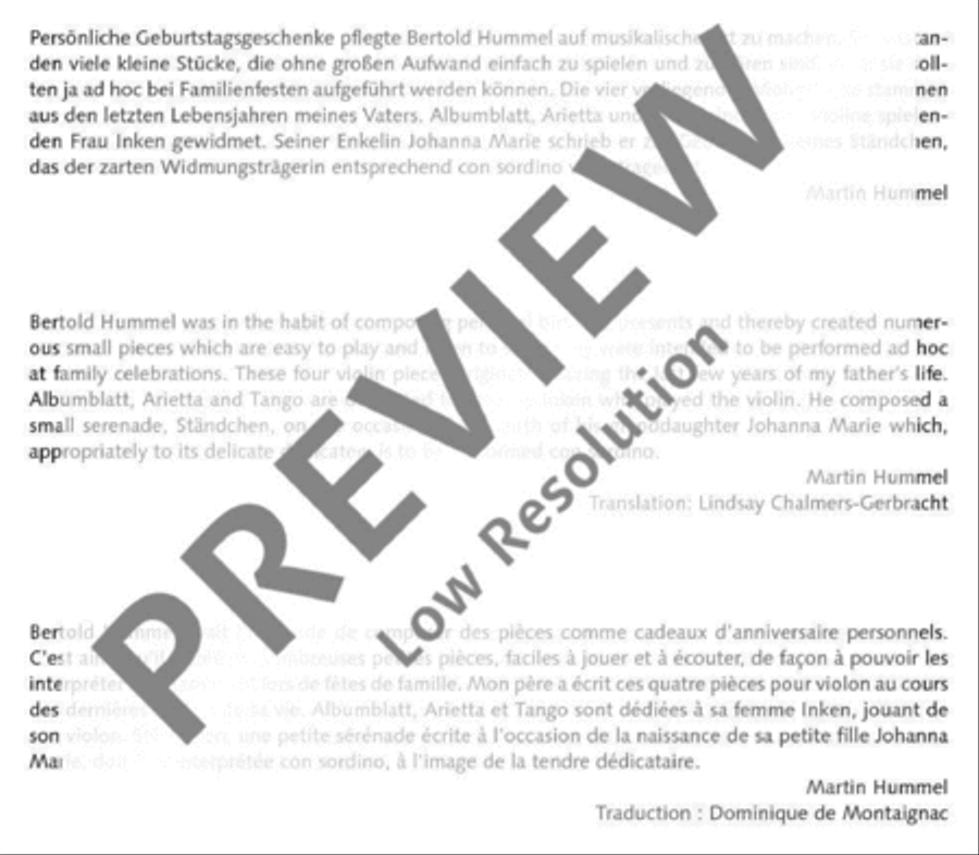 ... und ein Tango Violin Solo scores gallery preview page 4