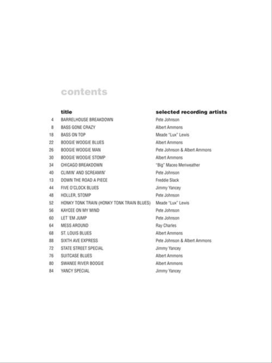 Boogie Woogie Piano Solo scores gallery preview page 3