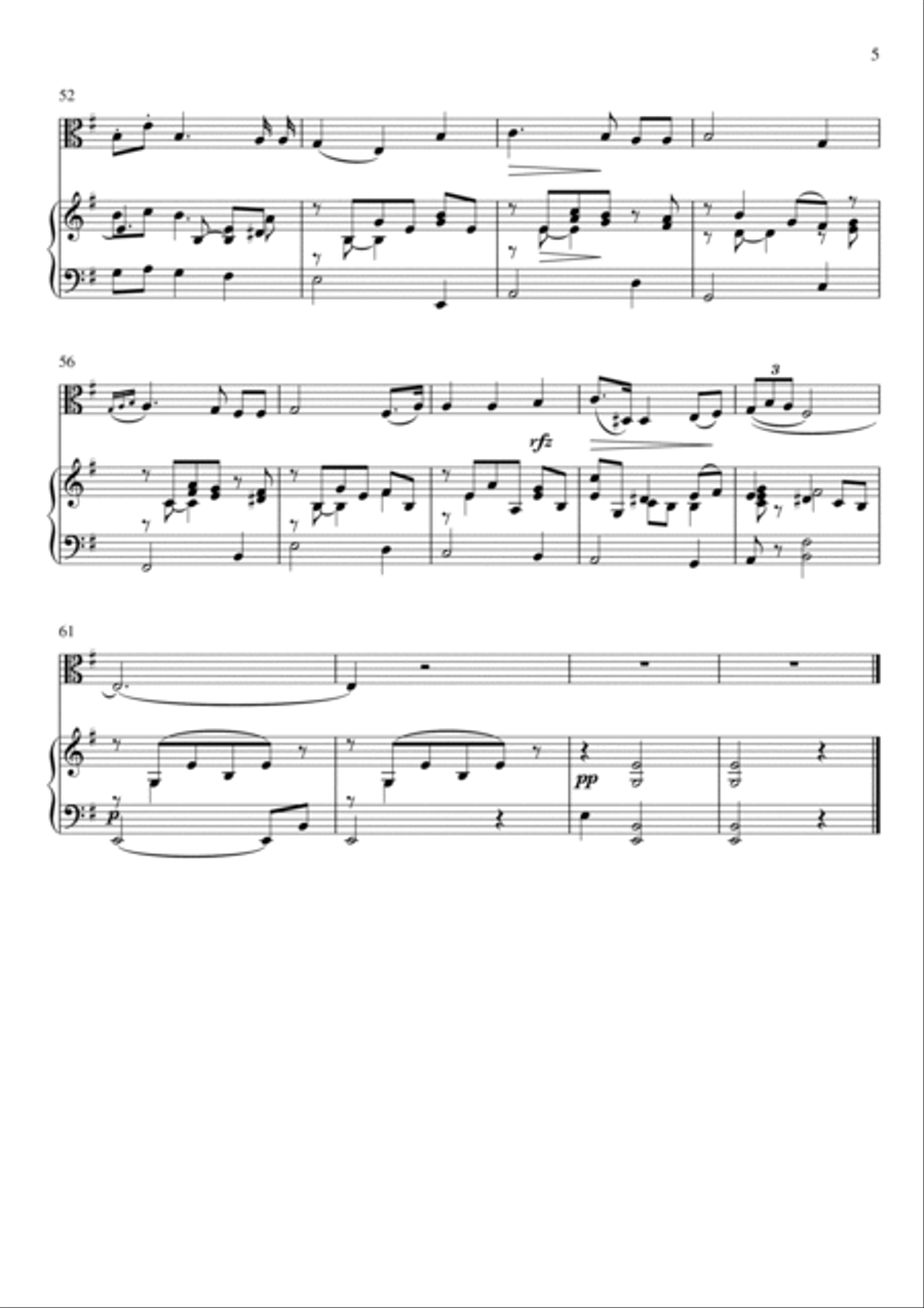 Antonio Cesti - Intorno all idol mio (Piano and Viola) Small Ensemble scores gallery preview page 5