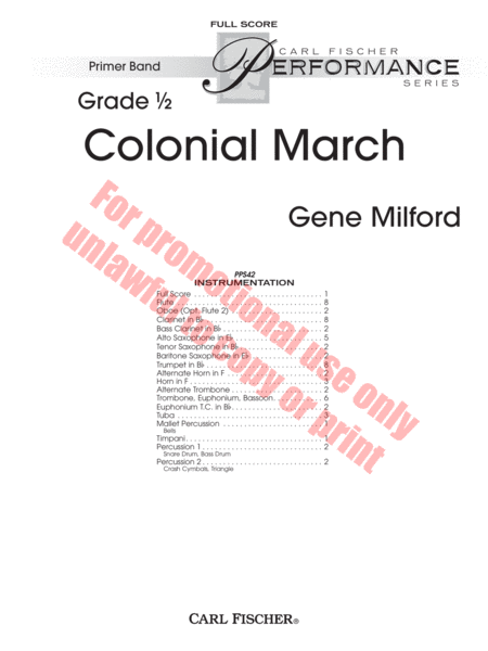 Colonial March image number null