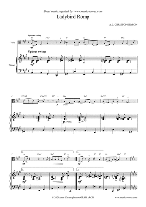 Ladybird Romp - Viola & Piano