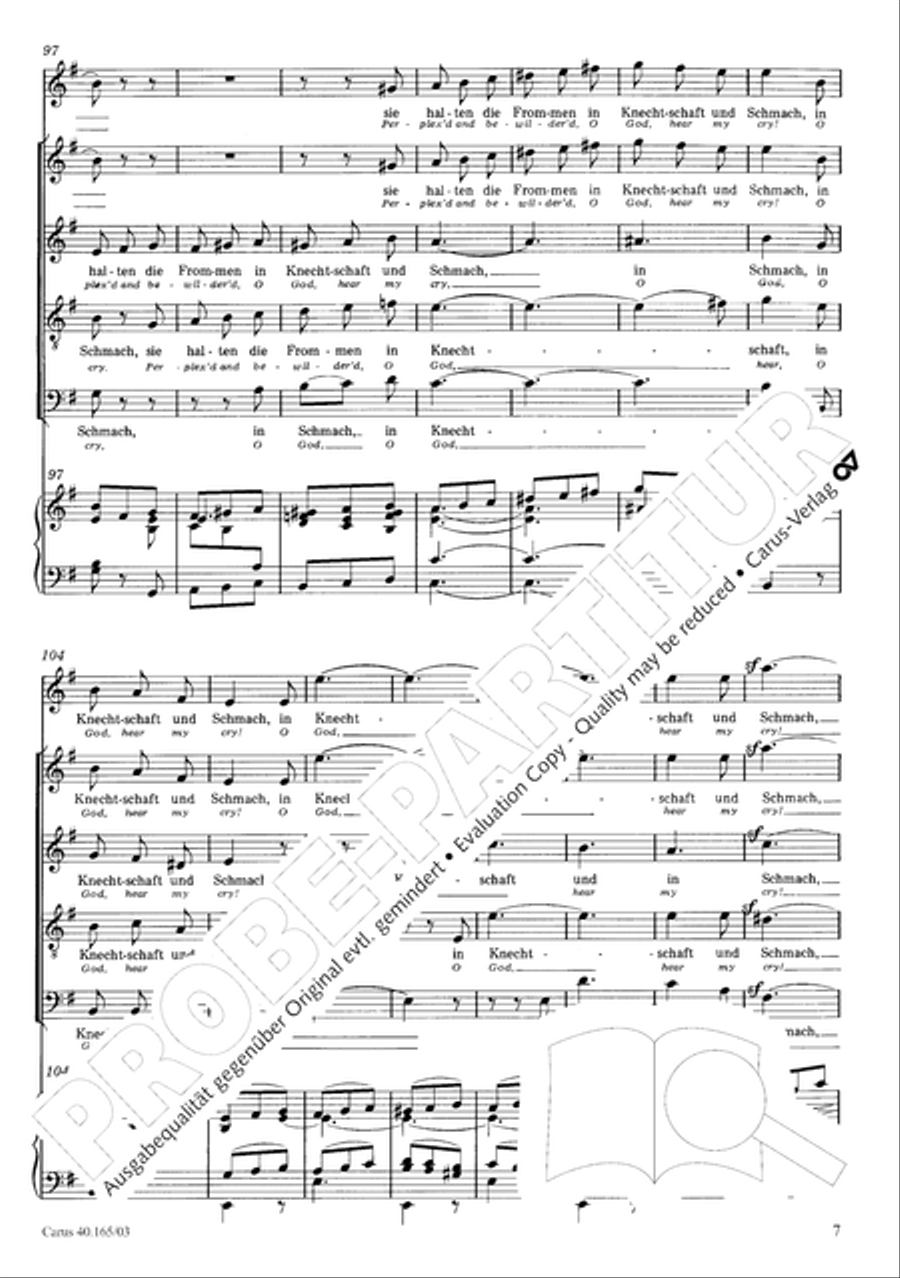Hor mein Bitten (2 Fassungen) Organ scores gallery preview page 12