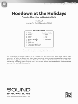 Book cover for Hoedown at the Holidays: Score