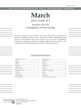 March from "Psalm 19": Score