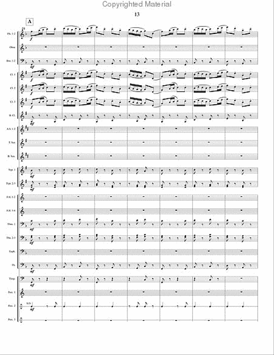 Soliloquy and Dance Concert Band scores gallery preview page 5