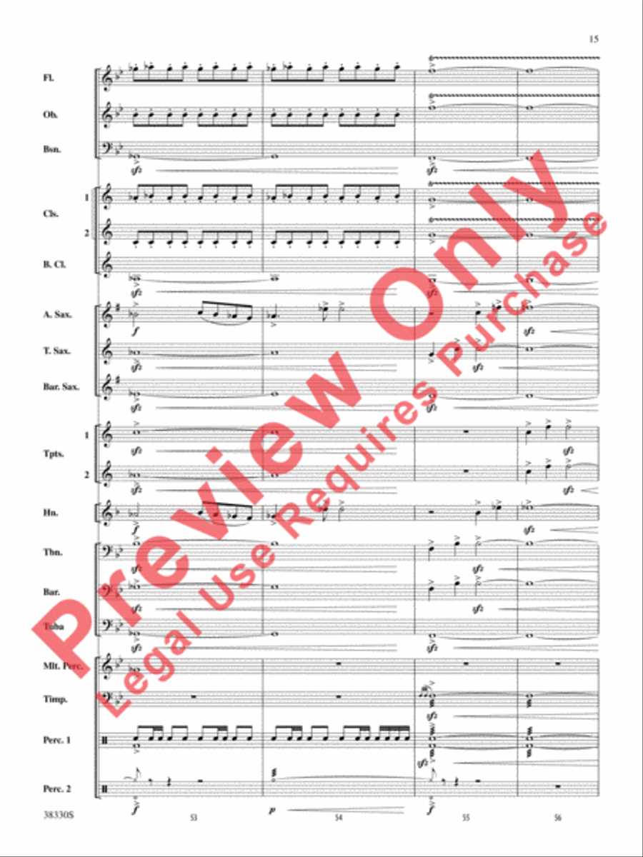 From the Realms of Glory! Concert Band scores gallery preview page 16