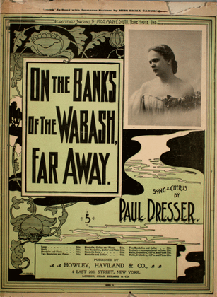 Book cover for On the Banks of the Wabash, Far Away. Song & Chorus
