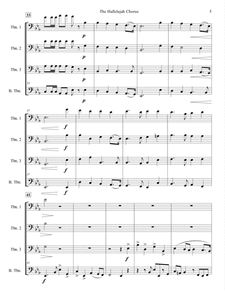 The Hallelujah Chorus for Trombone Quartet image number null