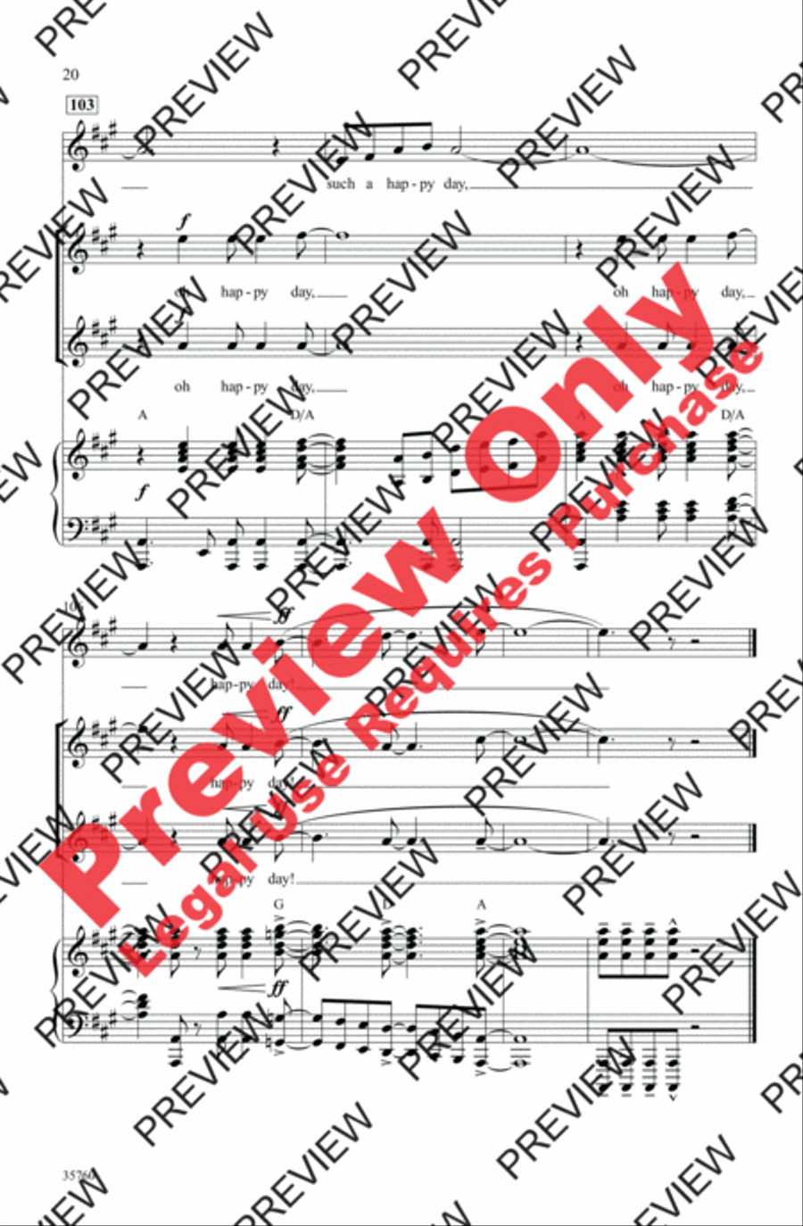 Oh Happy Day 2-Part scores gallery preview page 39