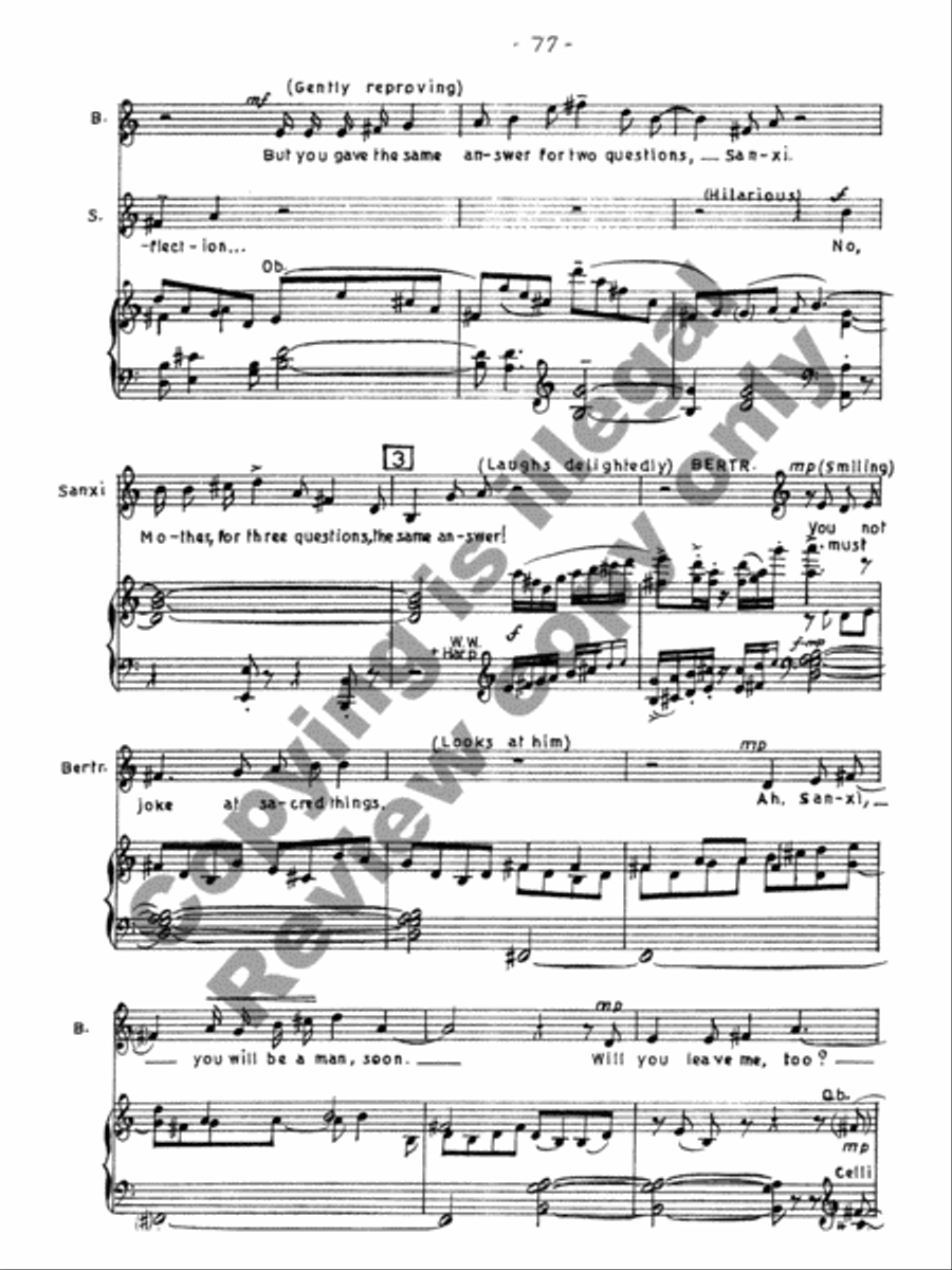 The Wife of Martin Guerre Choir scores gallery preview page 17