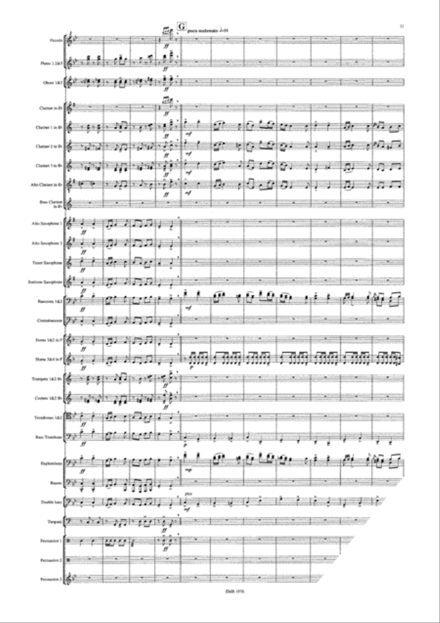 Russian Sailors Dance Concert Band scores gallery preview page 12