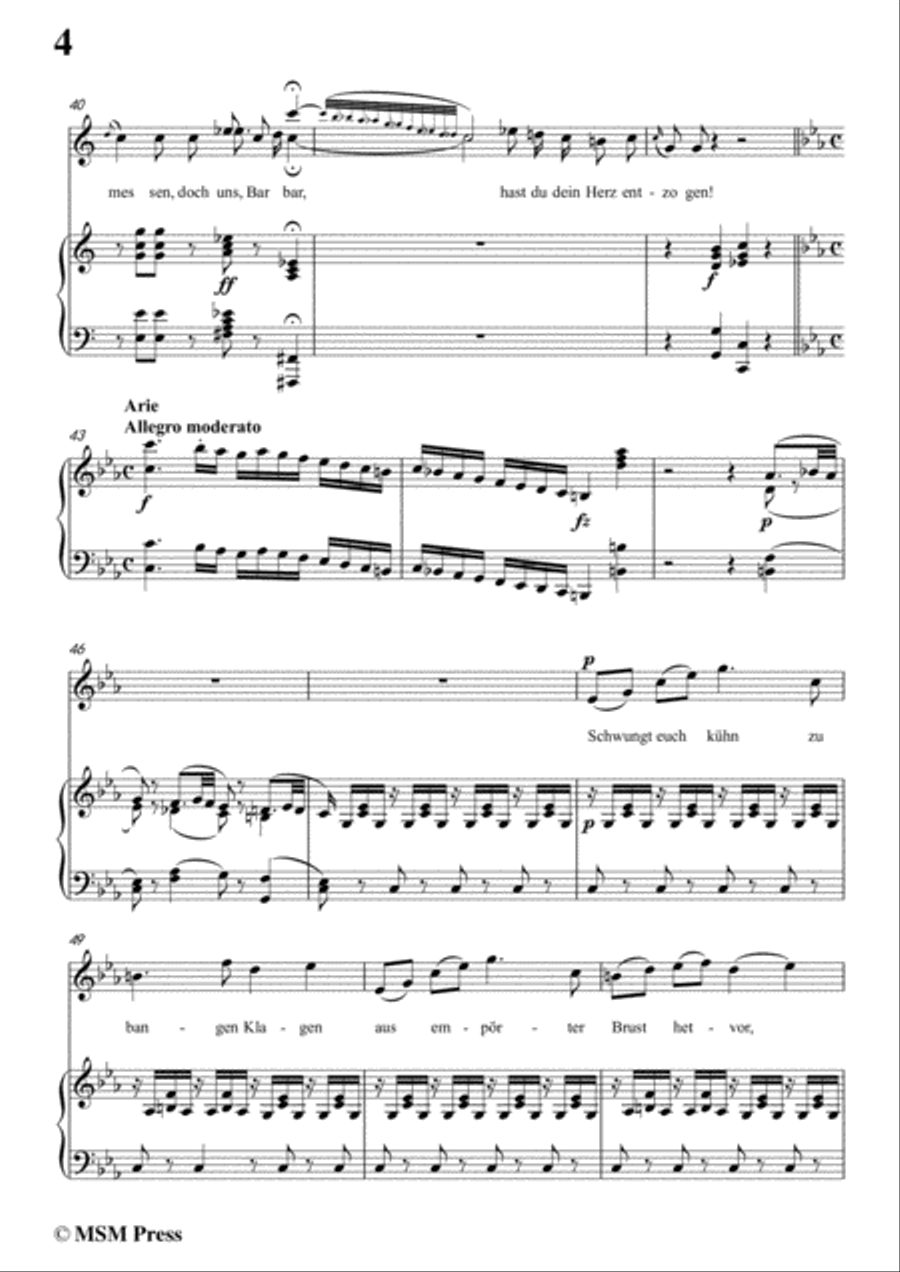 Schubert-Epistel(Herrn Joseph Spaun),in f minor,for Voice&Piano Voice scores gallery preview page 6