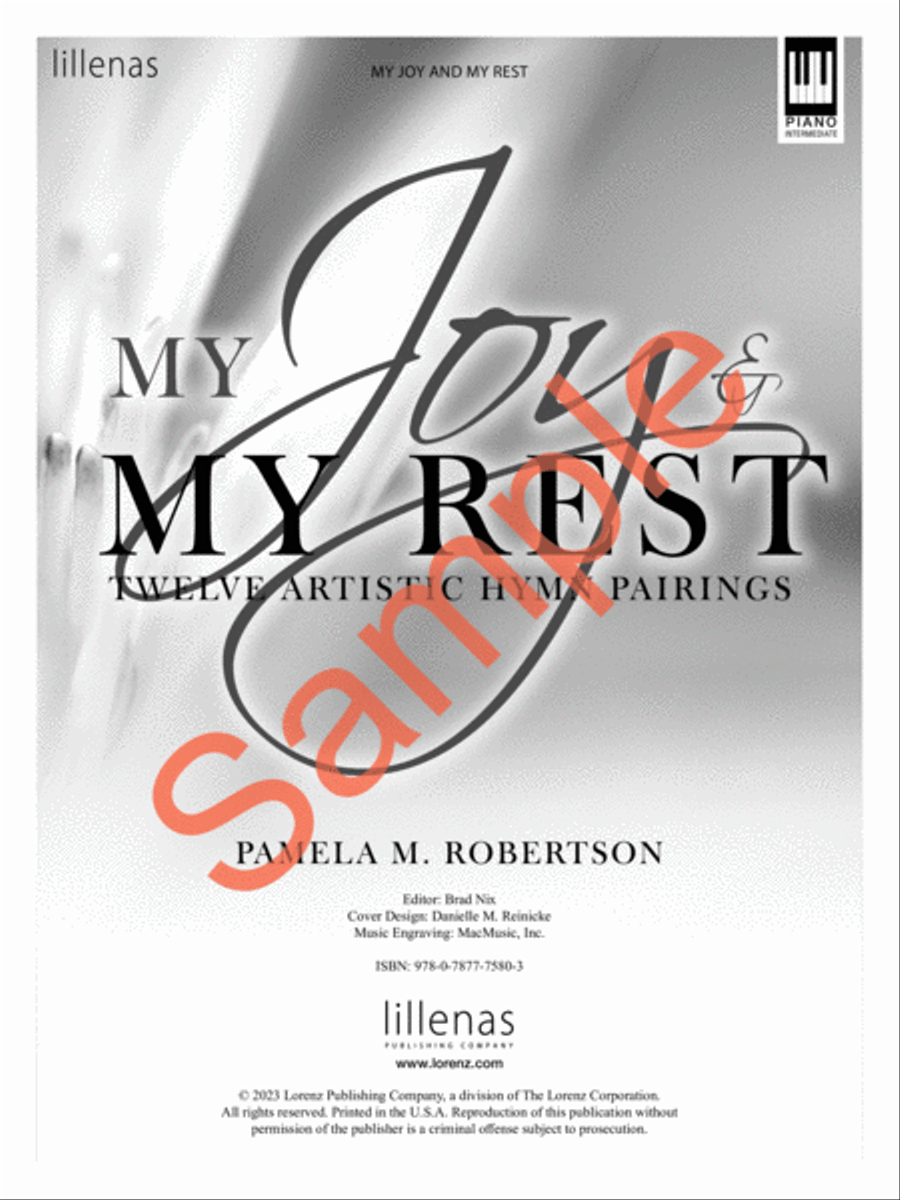 My Joy and My Rest Piano Solo scores gallery preview page 2