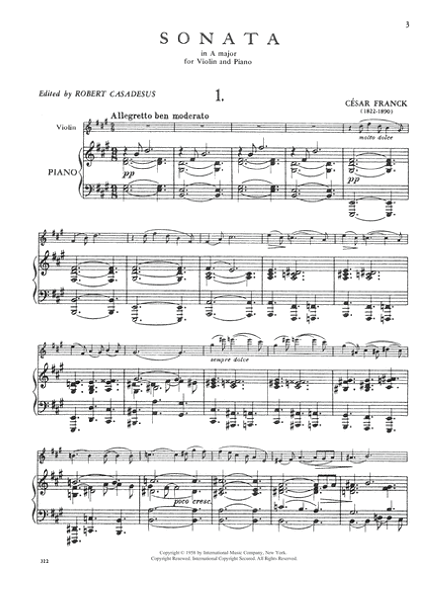Sonata In A Major Violin Solo scores gallery preview page 2